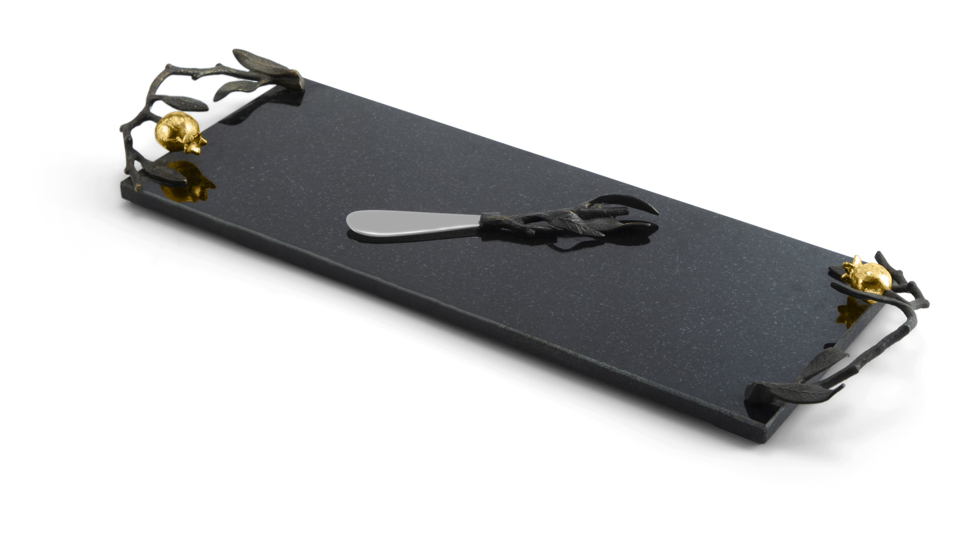 175267 Pomegranate Small Cheese Board w_ Knife 3