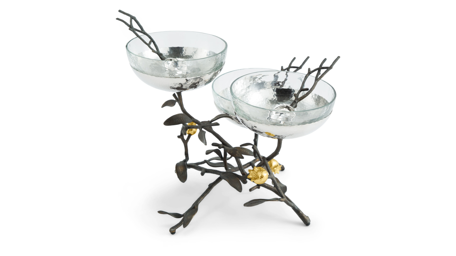 175325 Pomegranate Triple Bowl Set w_ Spoons 4