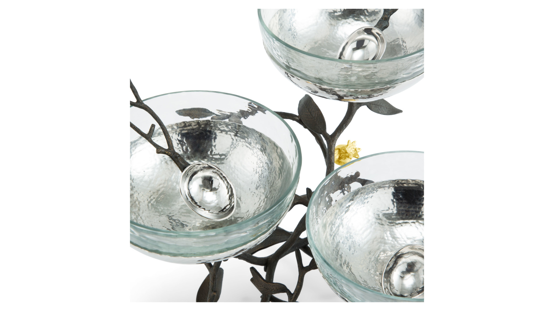 175325 Pomegranate Triple Bowl Set w_ Spoons 6