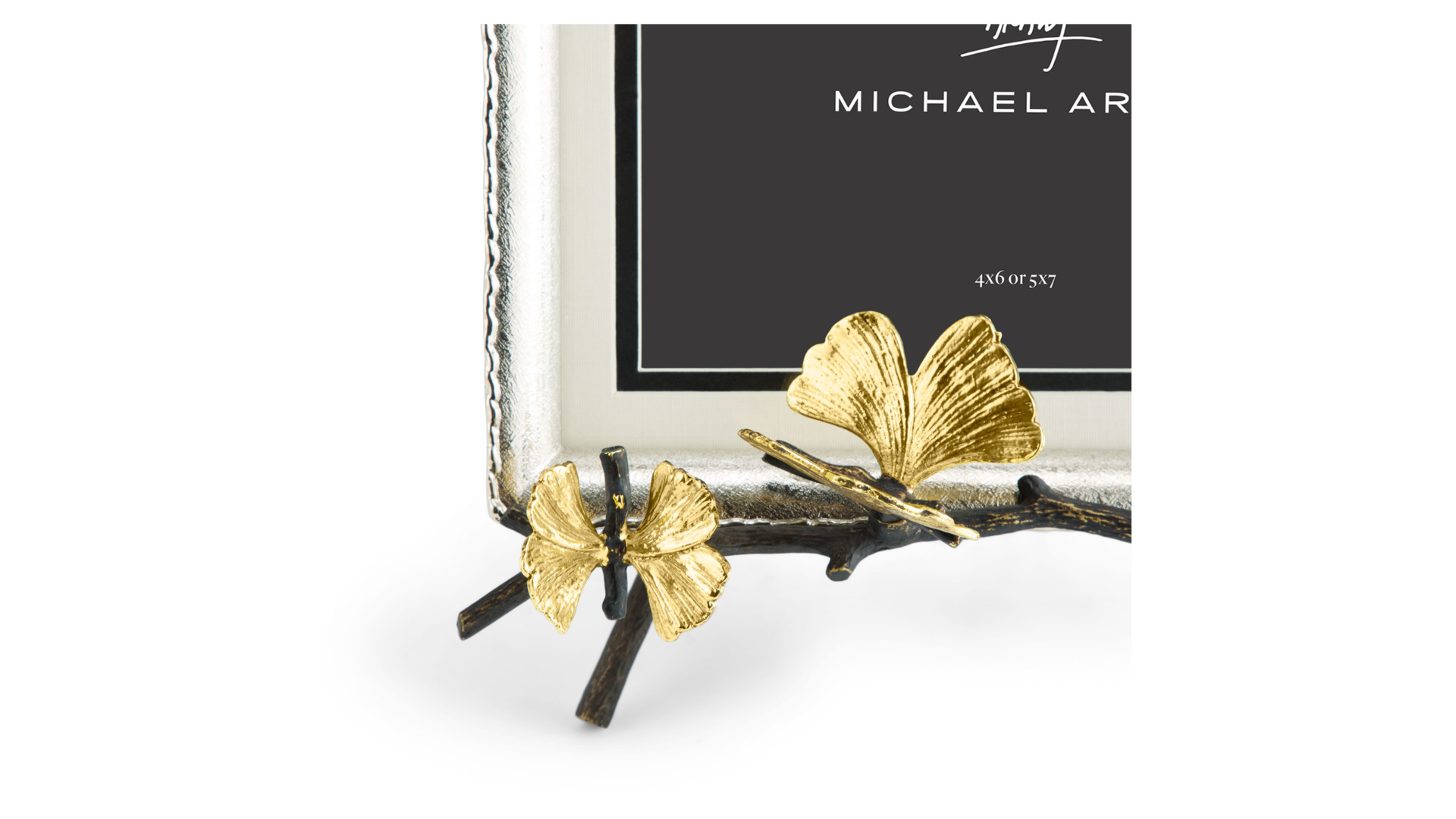 175758 Butterfly Ginkgo Easel Frame Closeup