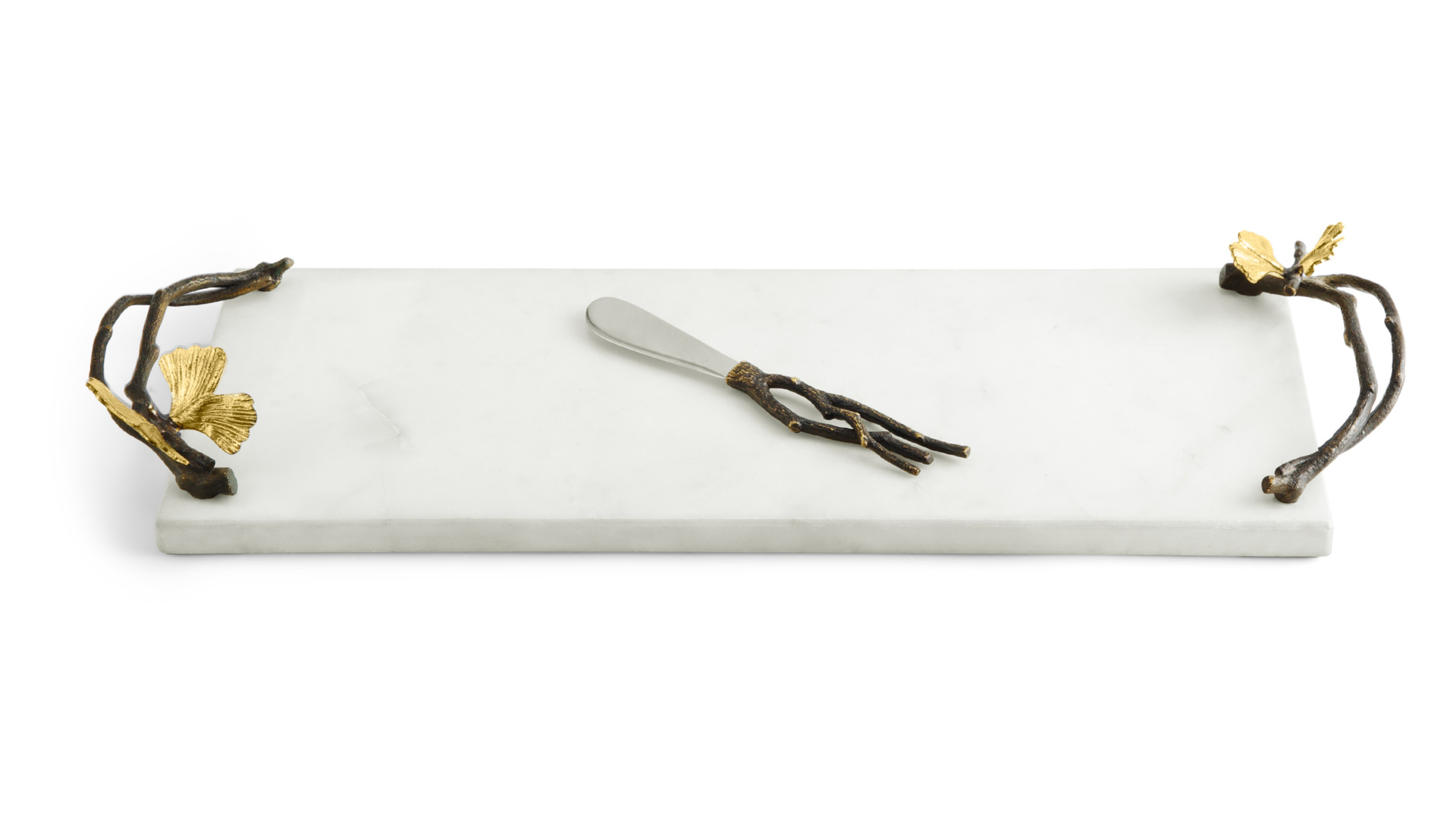 175782 Butterfly Ginkgo Small Cheese Board w- Knife Main